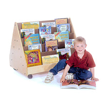 Load image into Gallery viewer, Double Sided Book Rack with 10 Shelves (S323)