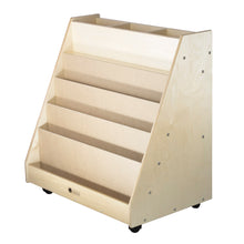 Load image into Gallery viewer, Book Mobile with 5 Shelves & Block Storage (S328)