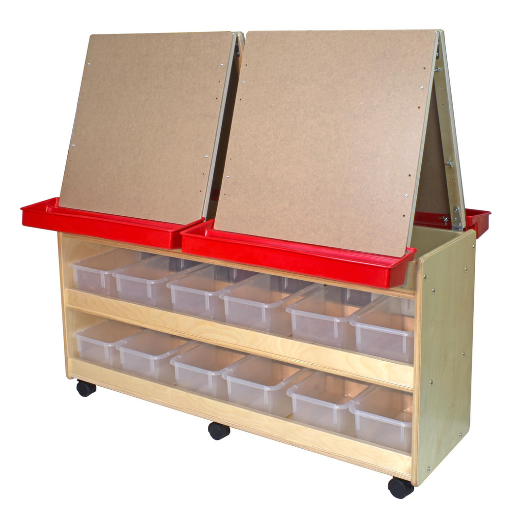4 Station Easels with Storage