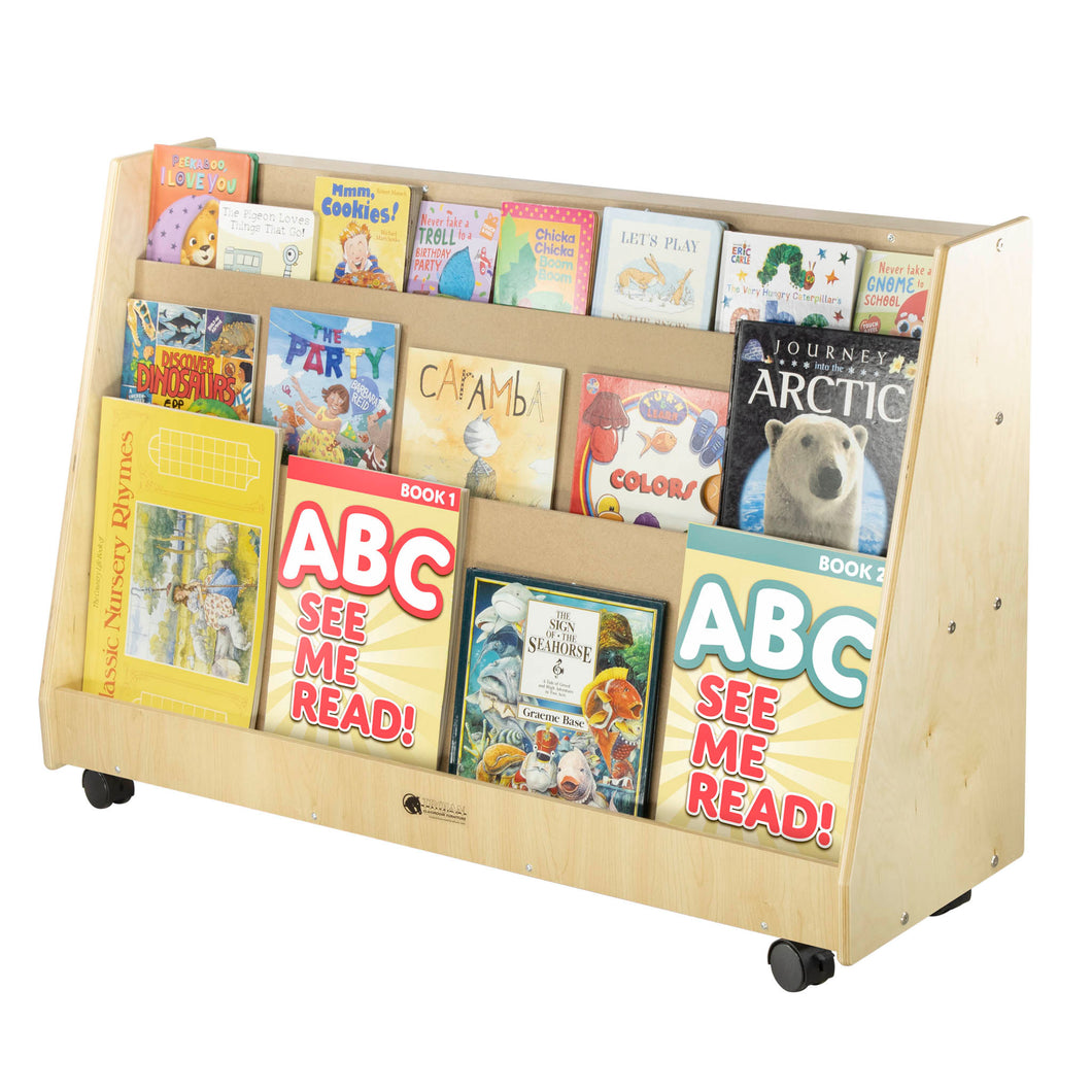 Book Display with 2 Rear Shelves (S320)