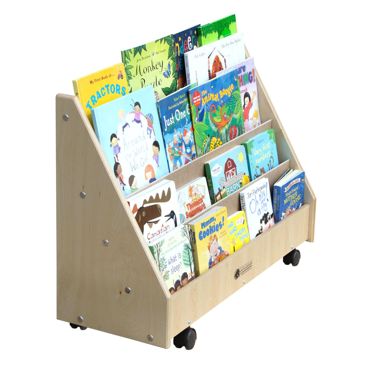 Book Rack Prepayaid Preschool Book Rack with 4 Shelves (S326) – Trojan Classroom Furniture