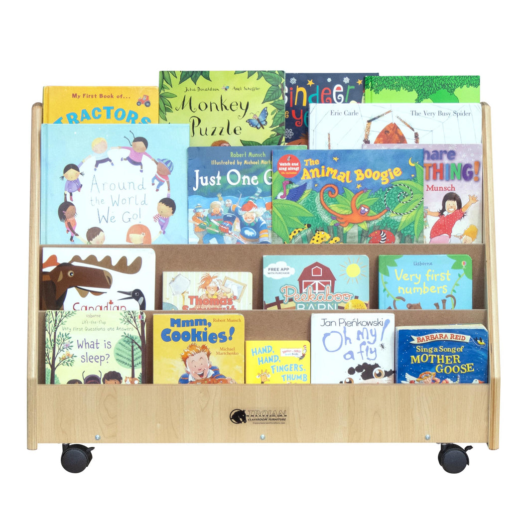 Preschool Book Rack with 4 Shelves (S326)