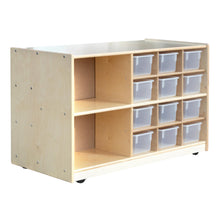 Load image into Gallery viewer, 2 Sided Workstation with Cubbies on Casters (S348)
