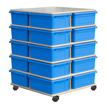 Load image into Gallery viewer, 4 Sided Large Bin Storage Towers (for 20 Bins)
