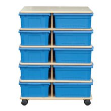 Load image into Gallery viewer, 4 Sided Large Bin Storage Towers (for 20 Bins)
